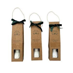 Holiday Branch Reed Diffuser 3 Piece Gift Set Embossed Ceramic Bee & Willow NEW